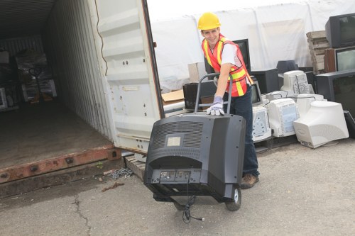Inspector performing a vehicle and equipment safety check